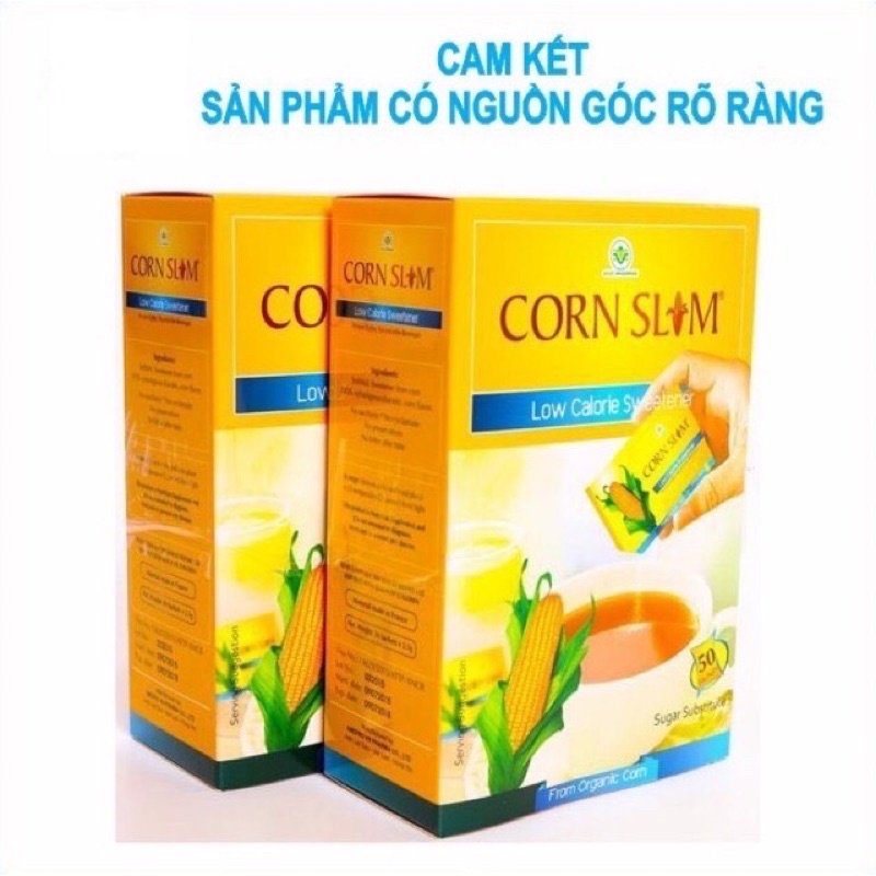 ĐƯỜNG BẮP ĂN KIÊNG - ĐƯỜNG DÀNH CHO NGƯỜI TIỂU ĐƯỜNG, HỖ TRỢ GIẢM CÂN - HỘP 50 GÓI 2G