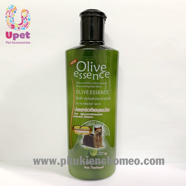 Sữa tắm cho mọi loại chó mèo - Dầu tắm Olive 450ml giúp mềm mượt lông, chăm sóc nuôi dưỡng lông, lưu hương thơm
