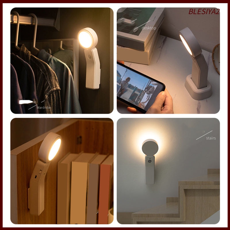 [Blesiya2] Đèn Cảm Ứng Cơ Thể Người Cầm Tay Sạc Pin USB-C Cho Phòng Ngủ