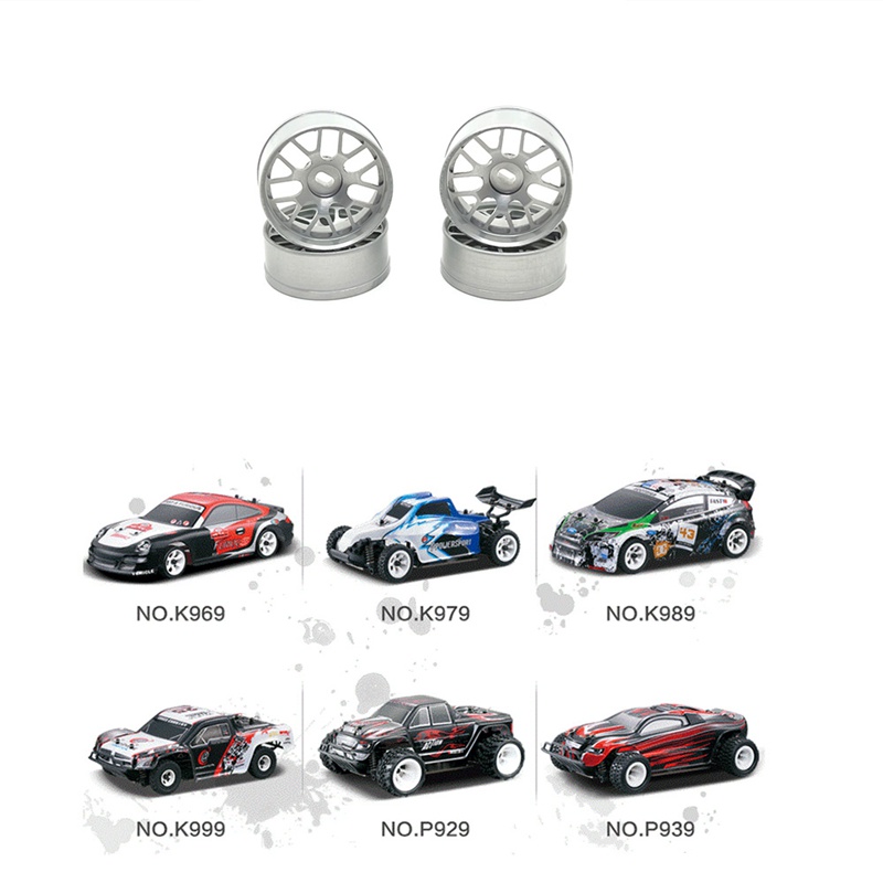 Bộ 4 Bánh Xe Kim Loại Chất Lượng Dành Cho Wltoys 284131 Xe Hơi Điều Khiển Từ Xa K969 K989 K999 P929 Mini-Z Mini-Q Mini-D Tỉ Lệ 1 / 28