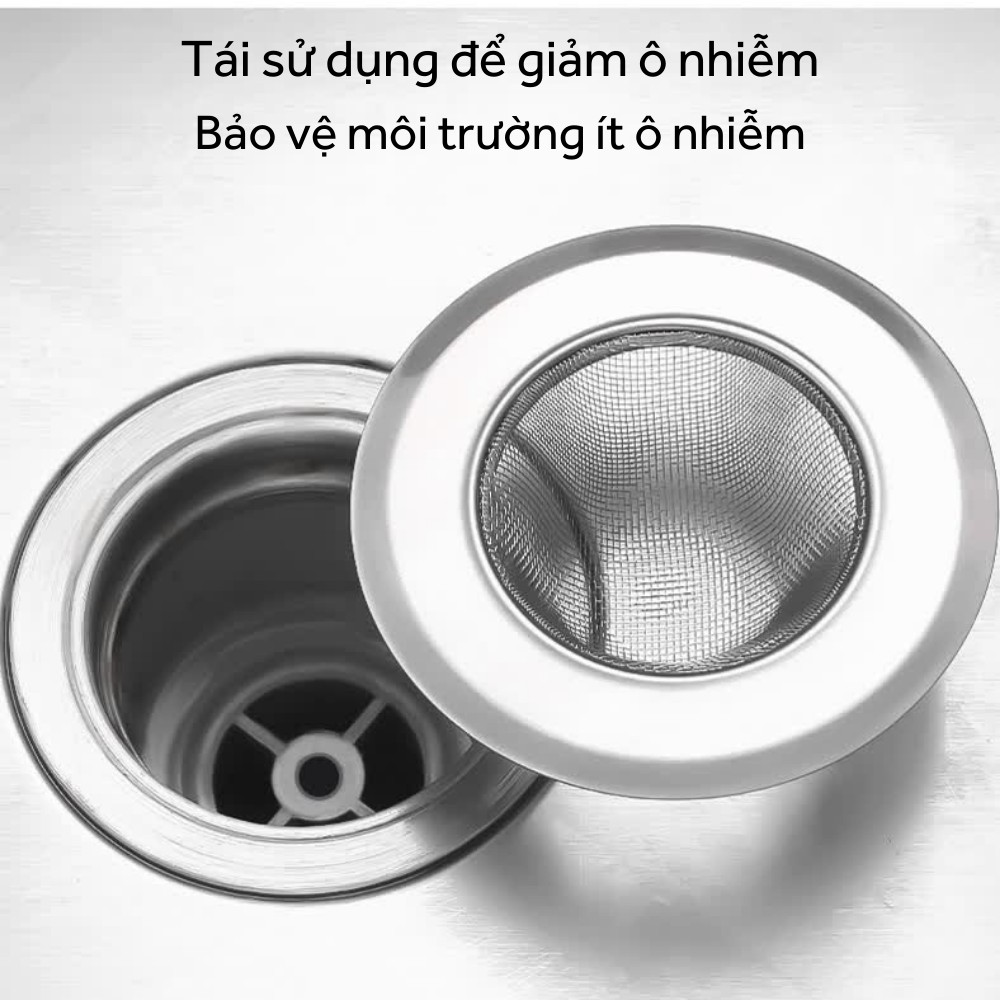 Lưới lọc bát bồn rửa bát tiện dụng không gỉ TIME HOME