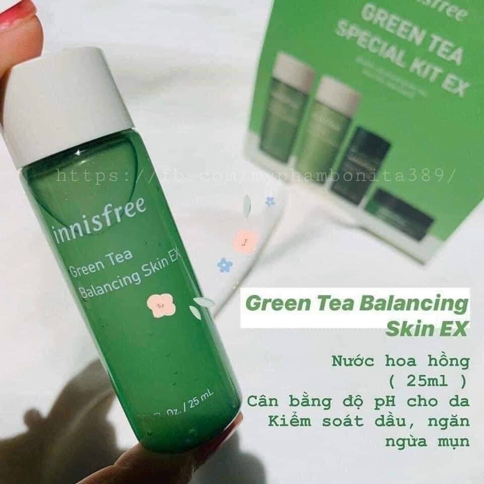 Bộ Kit - Set dưỡng da trà xanh Innisfree Green Tea Special Kit Ex