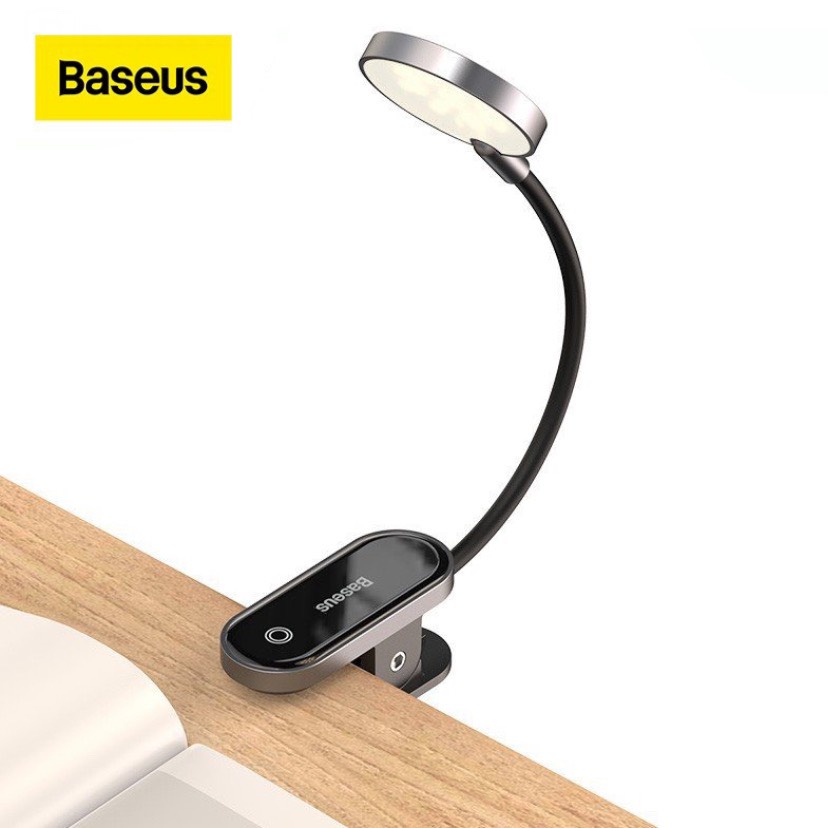 Đèn led Baseus nhỏ kẹp bàn không dây cảm ứng sạc USB để đọc sách làm việc