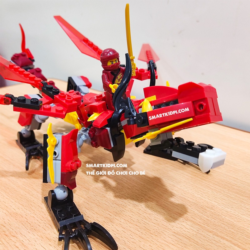 Đồ chơi Not LEGO Ninjago 70615 - Người Máy Samurai Lửa Khổng Lồ của Kai