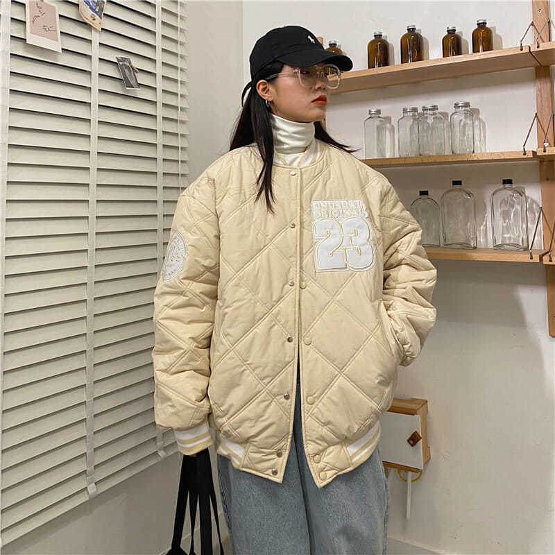 Áo Khoác Bóng Chày In Chữ Thời Trang Nữ Tính | BigBuy360 - bigbuy360.vn