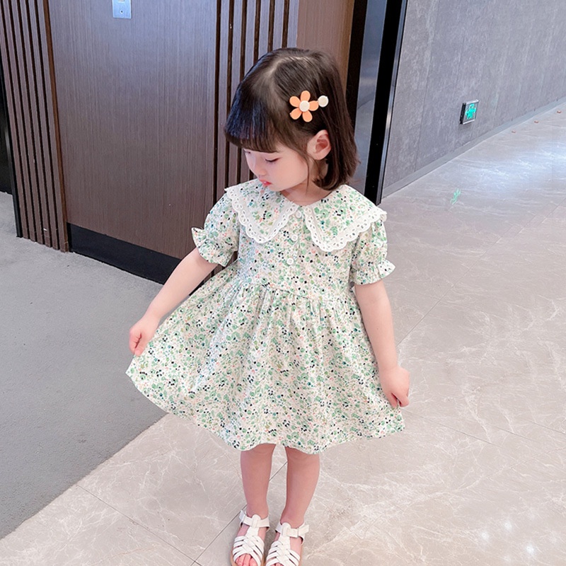 Váy hoa nhí cho bé gái, đầm hoa bé gái xinh xắn 1-5 tuổi (9-20kg)