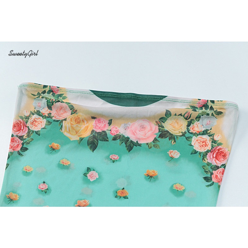 Đầm Maxi Không Tay Hở Vai Ôm Eo In Hoa Nhiều Màu Sắc Thời Trang 2022 Cho Nữ