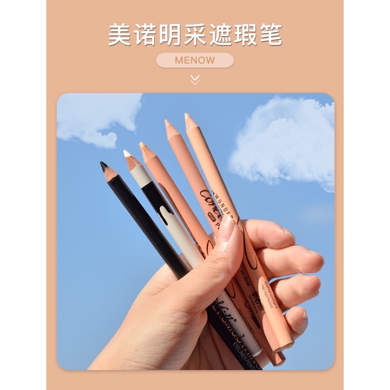 Chì Kẻ Mắt Kháng Nước Màu Trắng, Đen - Waterproof Pencil Eyeliner | BigBuy360 - bigbuy360.vn