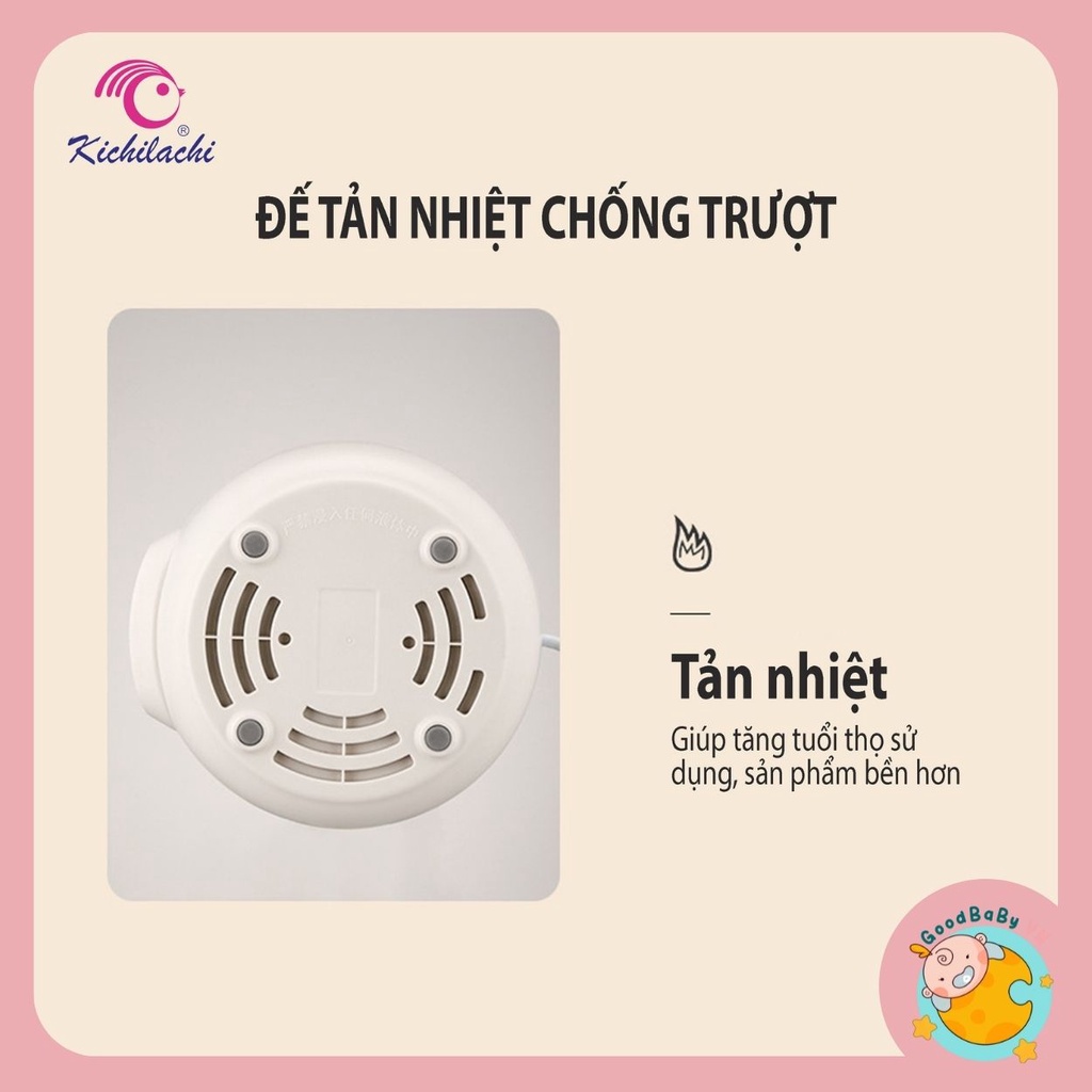 Nồi nấu cháo chậm đa năng cho bé ăn dặm Kichilachi 4in1 cao cấp bản Tiếng Việt Goodbabyvn