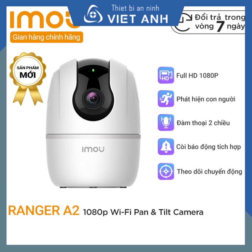 Camera wifi imou ranger2 c22ep cue2 a22-d, camera đàm thoại 2 chiều, full hd 1080p siêu nét bảo hành 24 tháng chính hãng