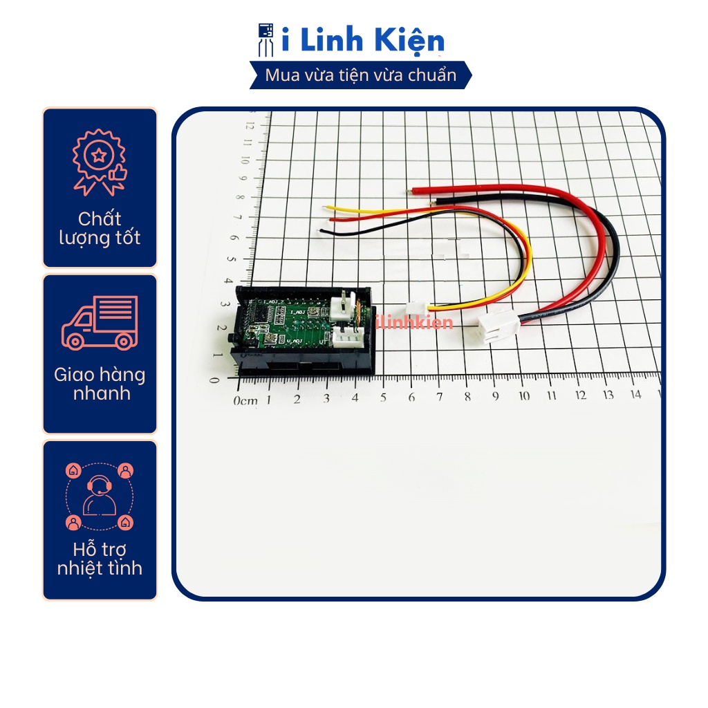 Vôn kế điện tử DC đo dòng và áp 10A 100V