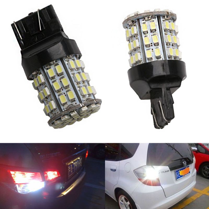 Bộ Đèn Led Chân T20 7443 - 64SMD 1206 Cho Xi Nhan, Demi, Đèn Lùi Ô tô Xe Máy