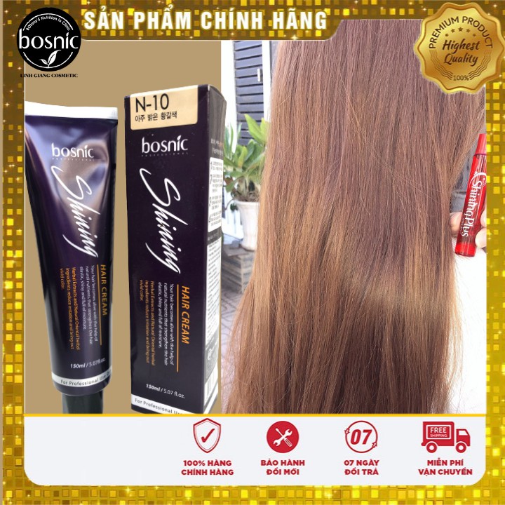 THUỐC NHUỘM MÀU THỜI TRANG BOSNIC 150ML N10 (NÂU VÀNG SÁNG)