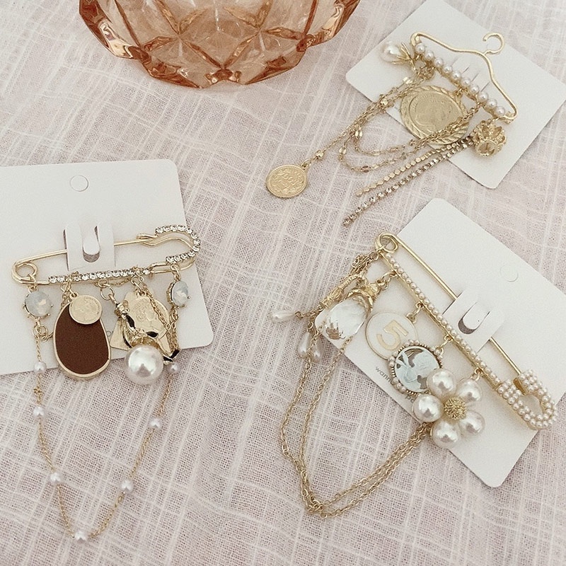 Ghim cài áo tua rua dáng dài kiểu dáng thời trang thanh lịch dành cho nữ