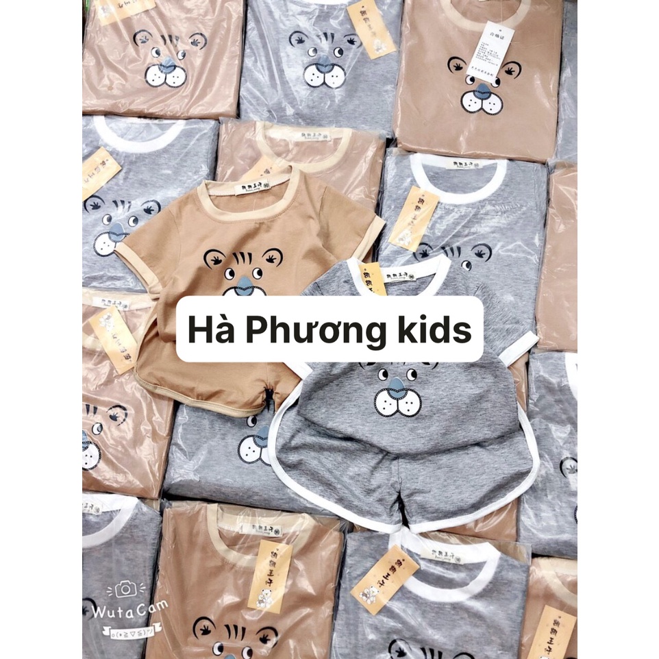 Bộ cotton cho bé trai và gái 7-17kg. chất vải cực xịn thông thoáng hình in xinh xắn