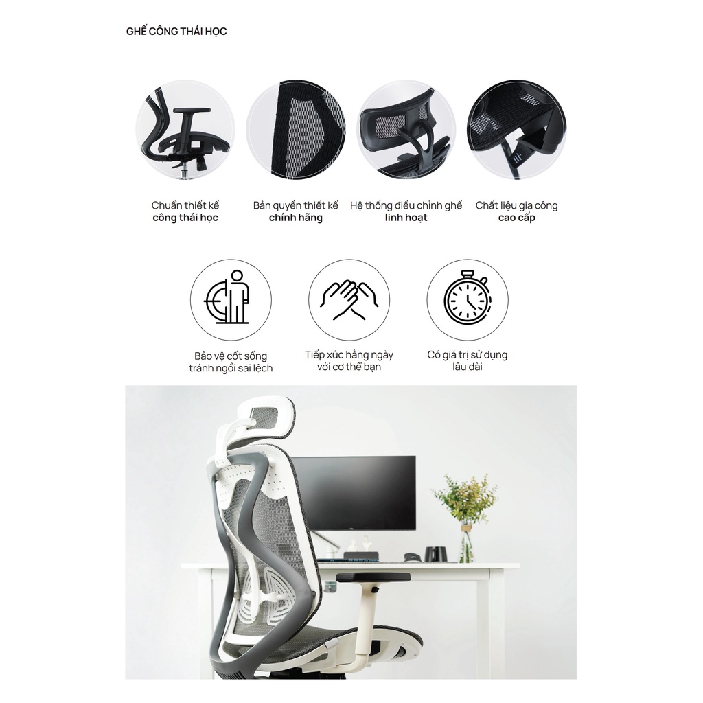 Màu Xám / Đen - Xiaomi Manson Butterfly Wing Phân Phối Độc Quyền - Thiết Kế Công Thái Học