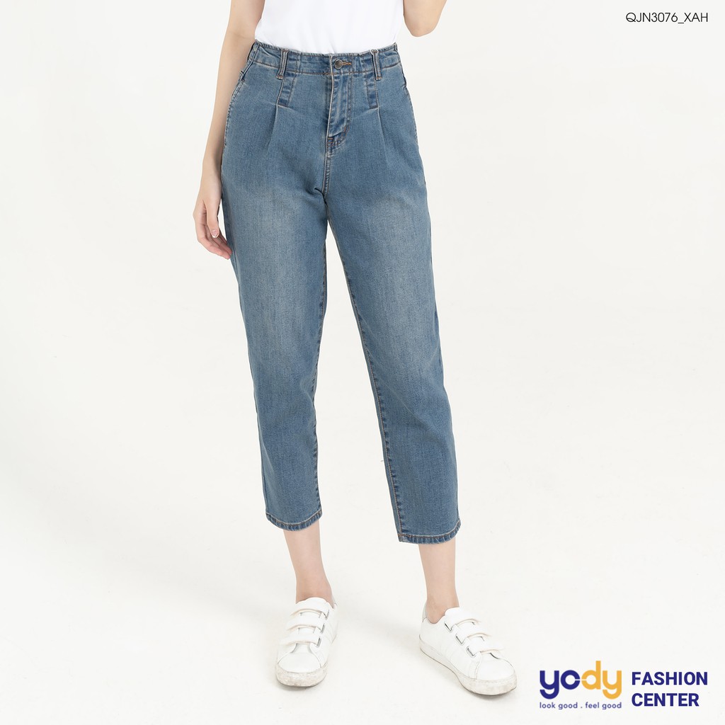 Quần Jeans nữ YODY quần baggy co dãn tốt , jean nữ cạp cao  QJN3076 | BigBuy360 - bigbuy360.vn