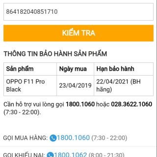 Điện thoại Oppo F11 Pro - 6GB RAM, 64GB, 6.5 inch