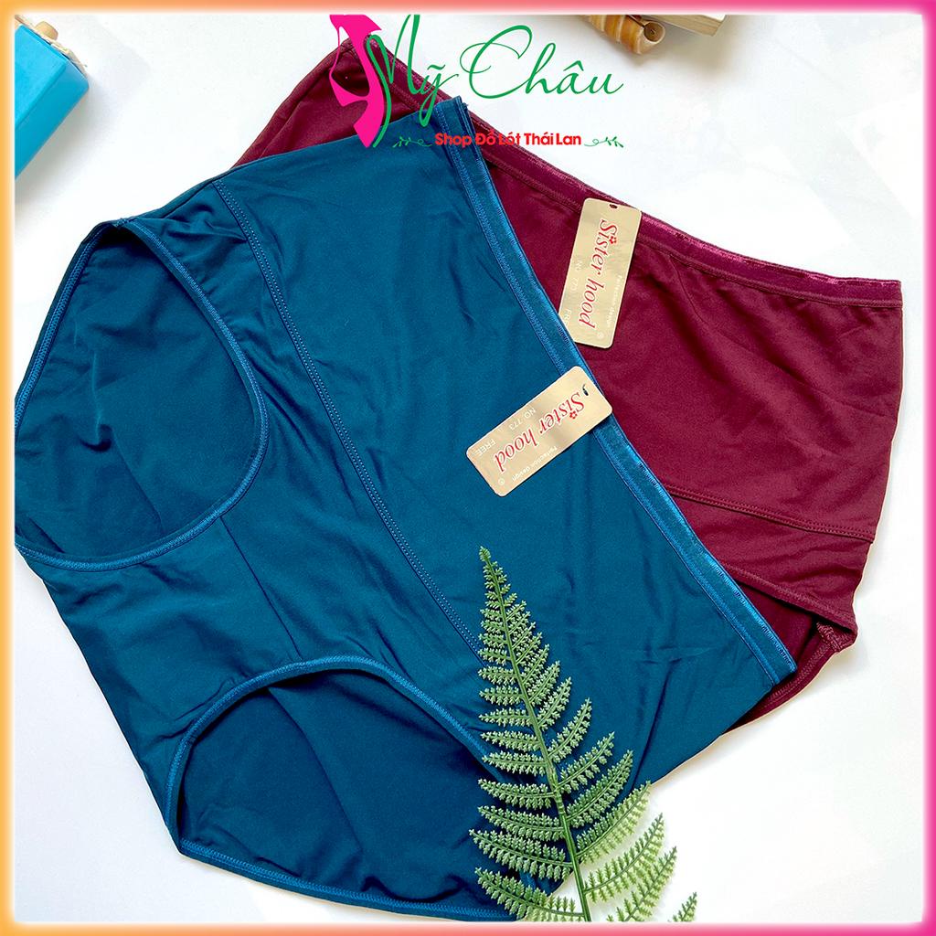 Quần Lót Nữ Thái Lan Bigsize, Thun Lạnh Trơn, Phom >75kg, Mông <125cm, Đồ Lót Thái Lan Cao Cấp, Sisterhood 773, Mỹ Châu