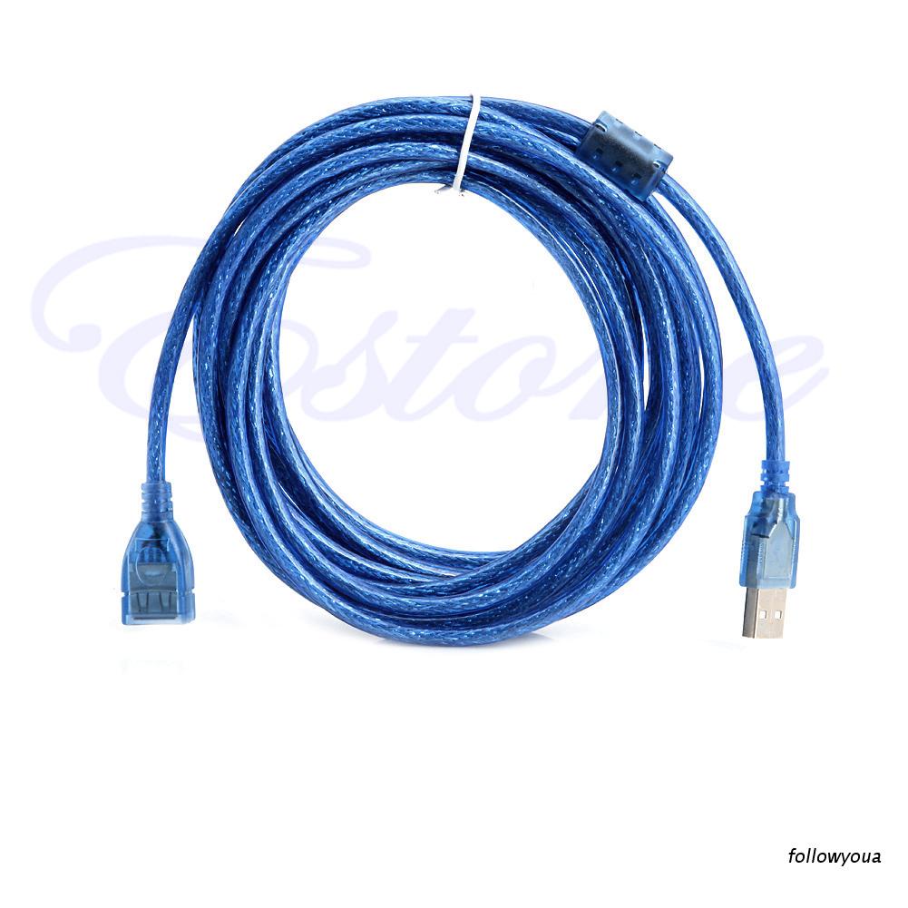 Dây Cáp Mở Rộng 15FT USB 2.0 Type A Đầu Cái Sang Đầu Đực 15FT Mới