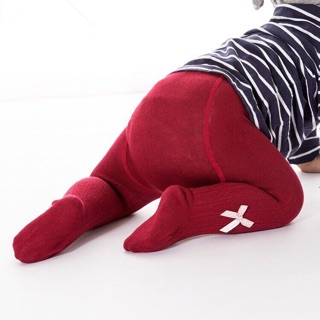 Quần len tất nơ cho bé 0-12m
