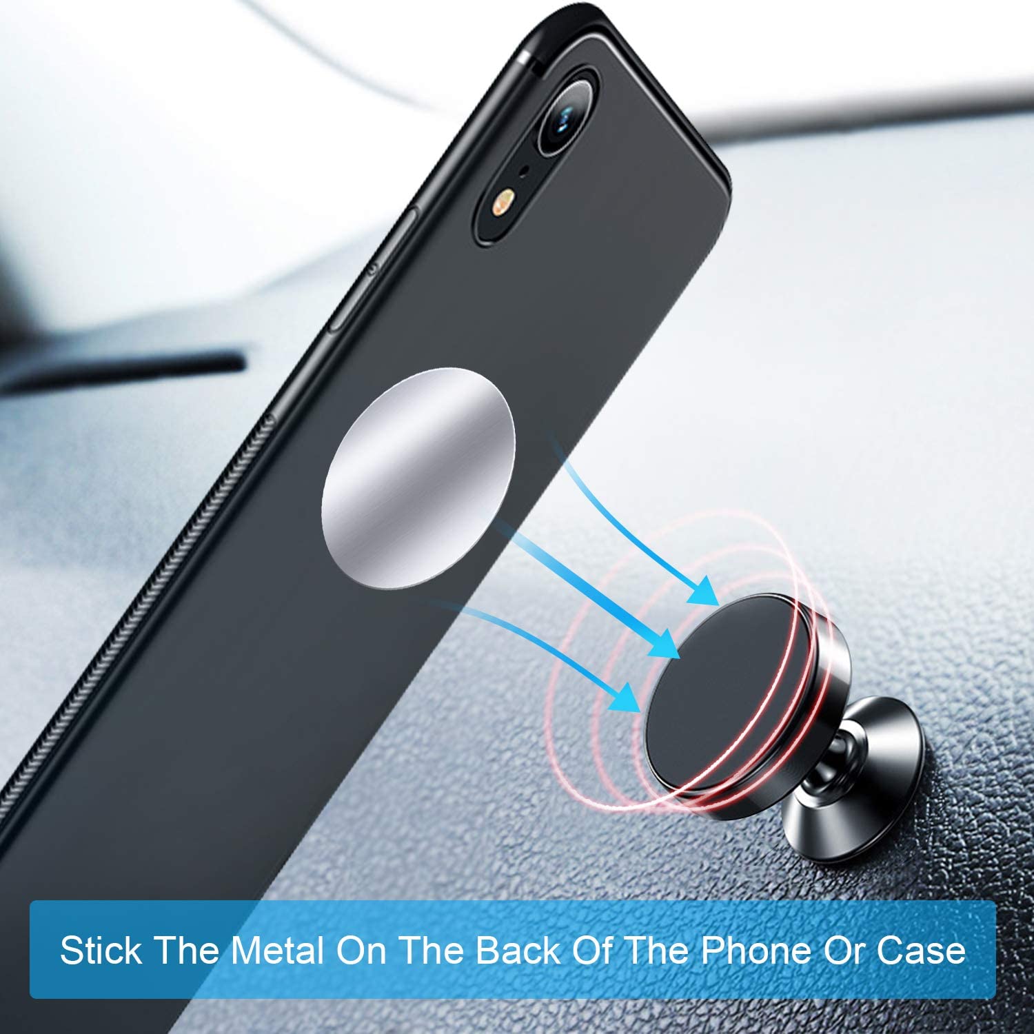 Miếng Dán Kim Loại Mỏng Có Nam Châm Gắn Điện Thoại Giá Đỡ | BigBuy360 - bigbuy360.vn
