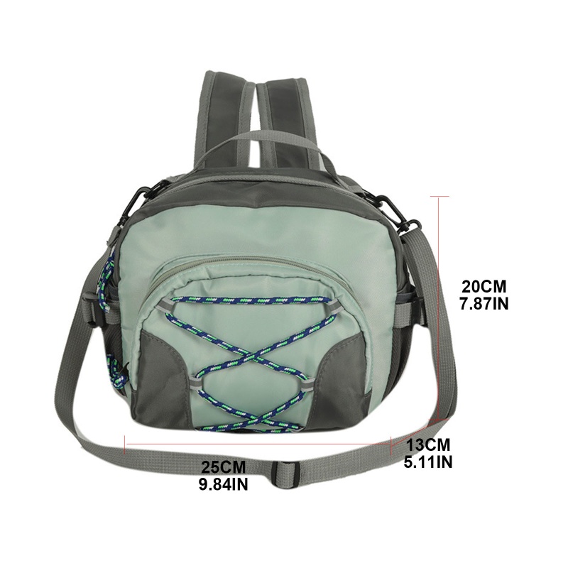 Ba Lô Nylon Đeo Vai Unisex Có Thể Chuyển Đổi Được