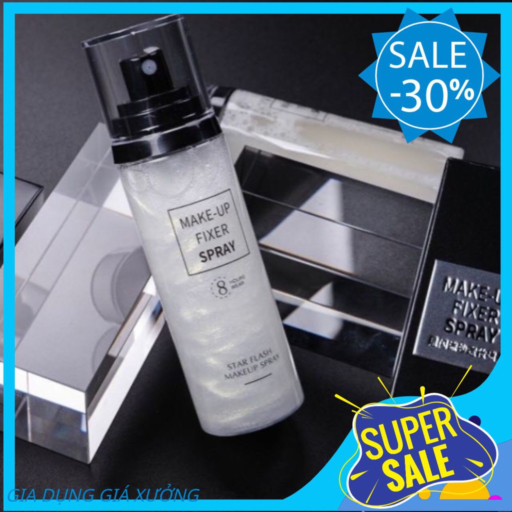 Xịt khoáng khóa lớp make up MAKEUP FIXER SPRAY ánh nhũ giữ lớp trang điểm lâu trôi và cấp ẩm tức thì cho nàn da