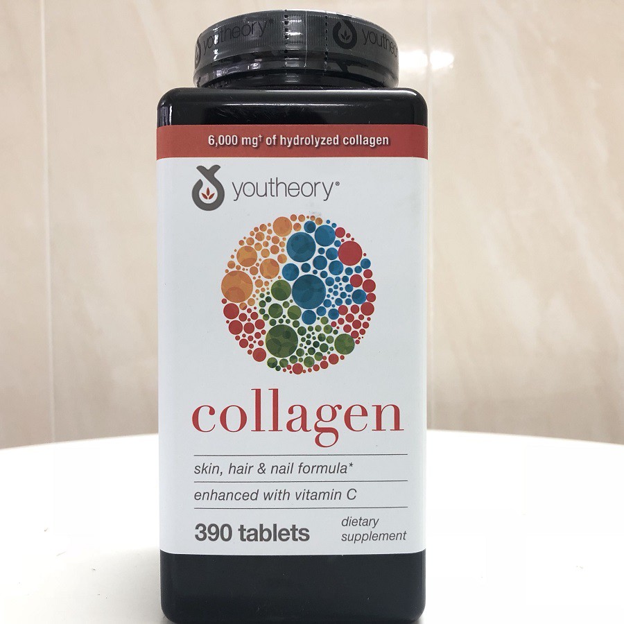 Collagen 390 viên collagen Youtheory Advanced Type 1,2&3