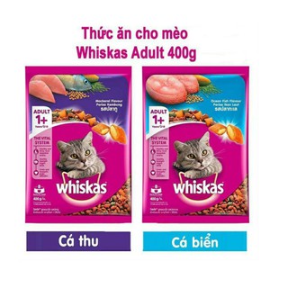 Mã 157FMCGSALE giảm 8% đơn 500K thức ăn mèo WHISKAS - 400g túi thumbnail
