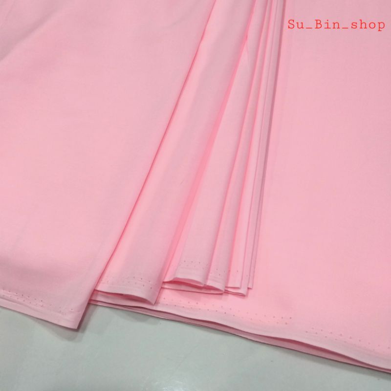 Vải Kate silk màu Hồng may áo sơ mi nữ