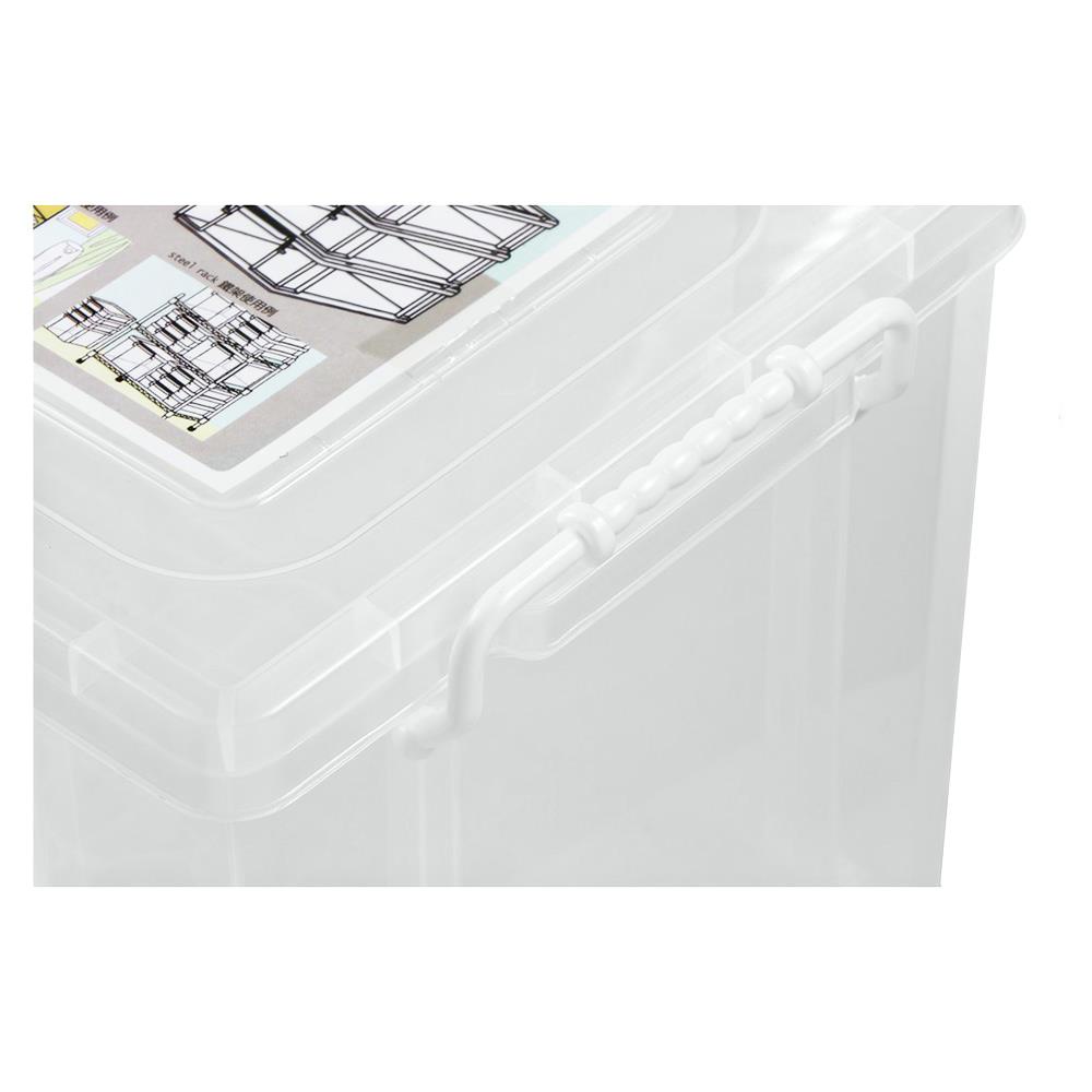 HomeBase KEYWAY Thùng nhựa đựng đồ đa năng 19L Thái Lan W38.5xH27xD26.1cm màu trắng