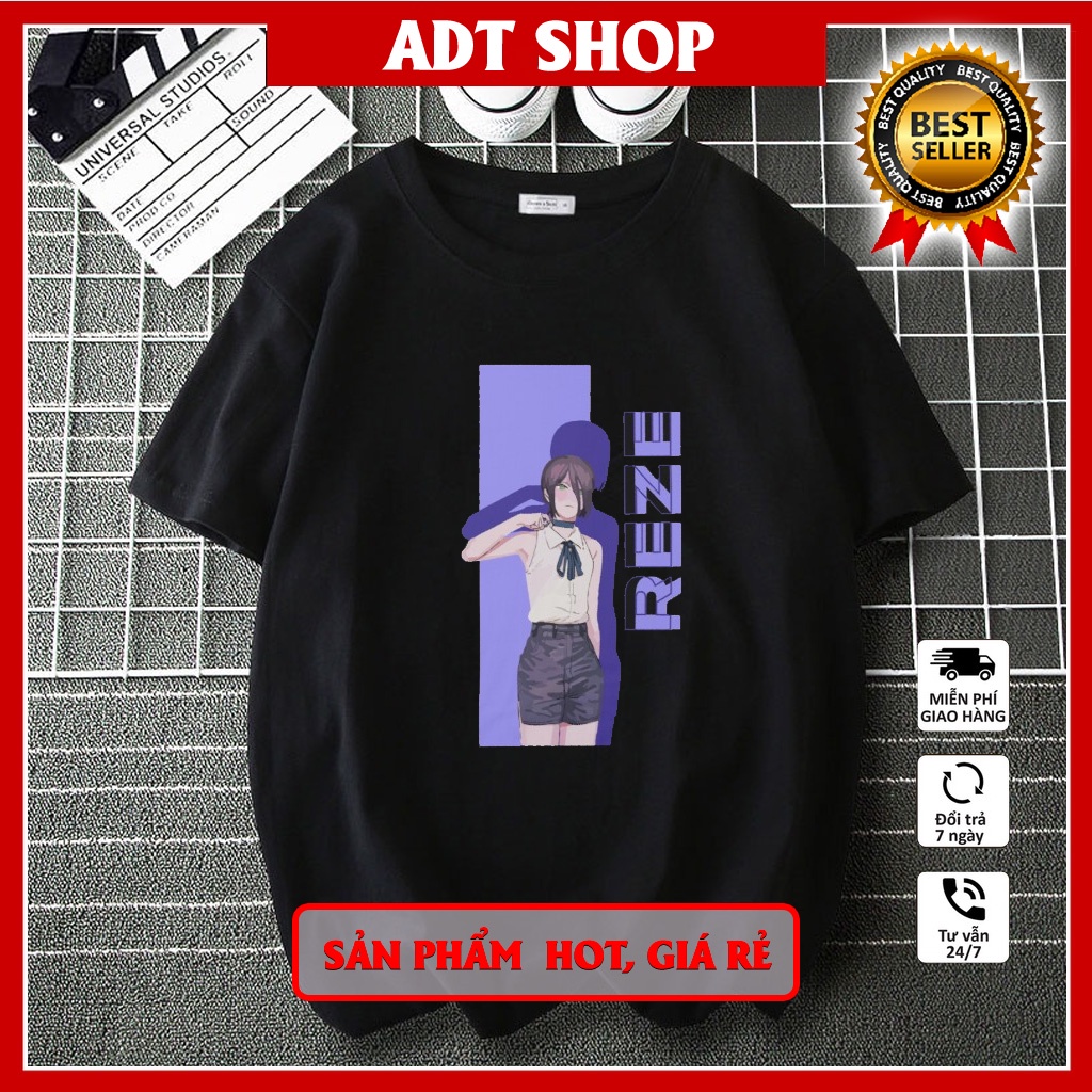 💥HOT💥 Áo Thun In Hình Chainsaw Man Reze Thời Trang Đường Phố Cho Nam Và Nữ