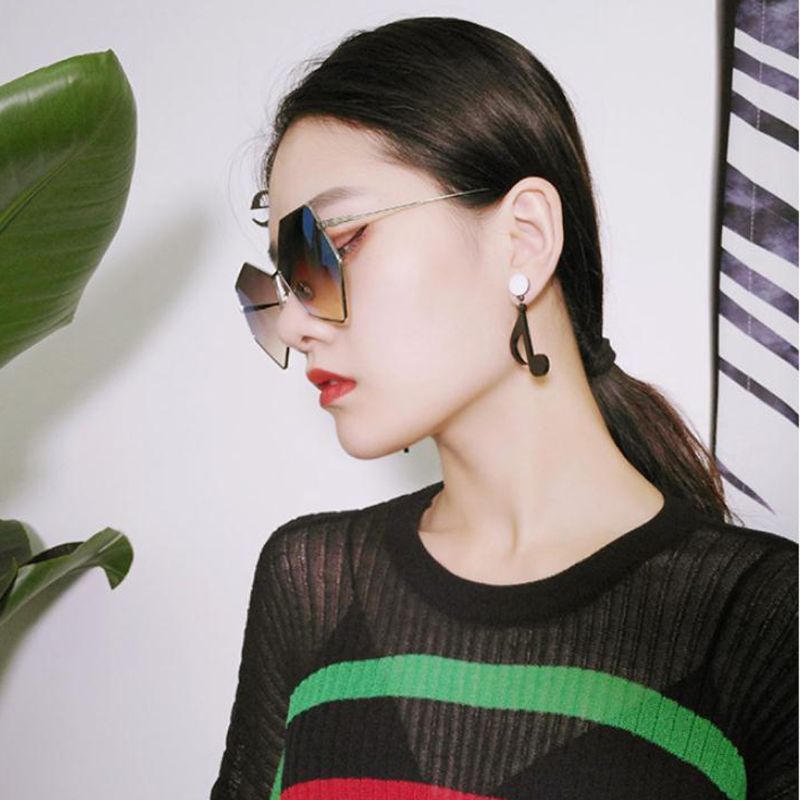 Bông Tai Hình Nốt Nhạc Bằng Acrylic Thời Trang Mùa Hè Cho Nữ