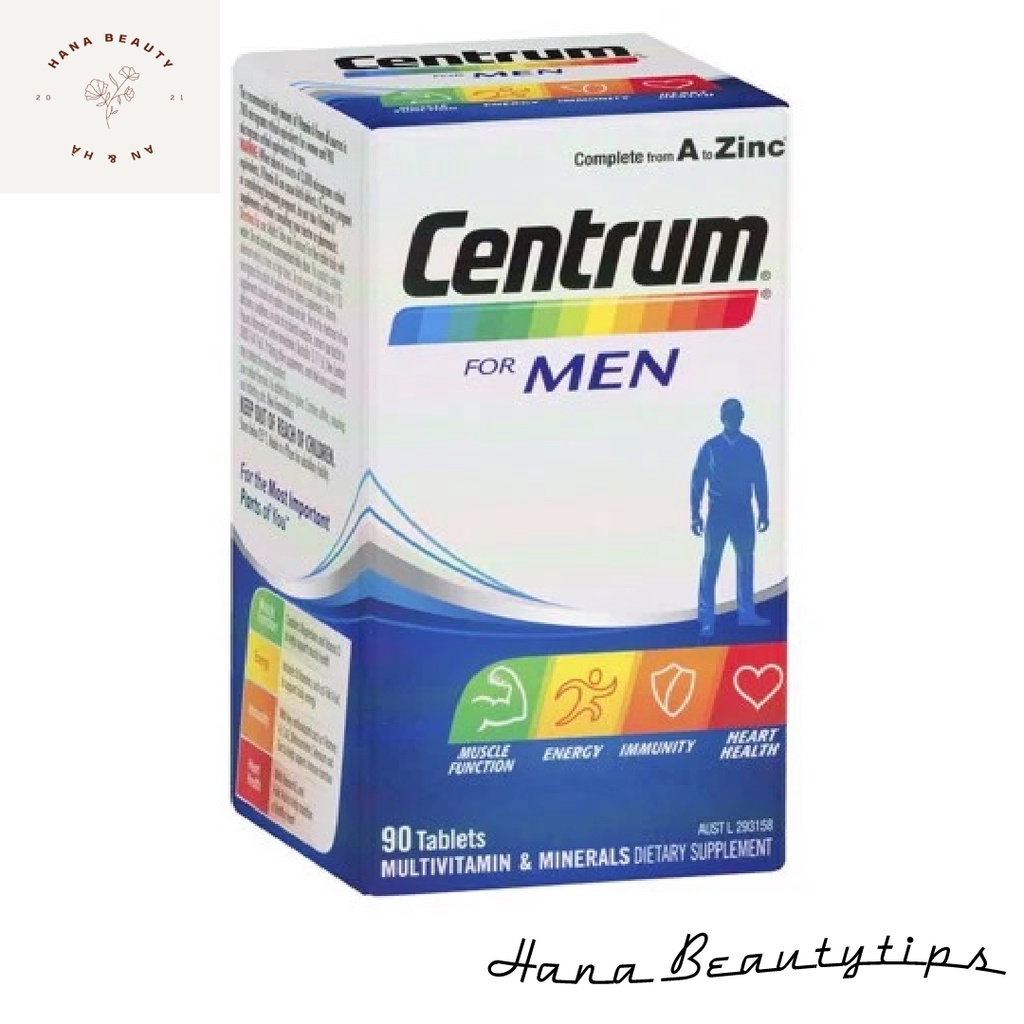 Vitamin tổng hợp dành cho nam giới Centrum for men 90 viên