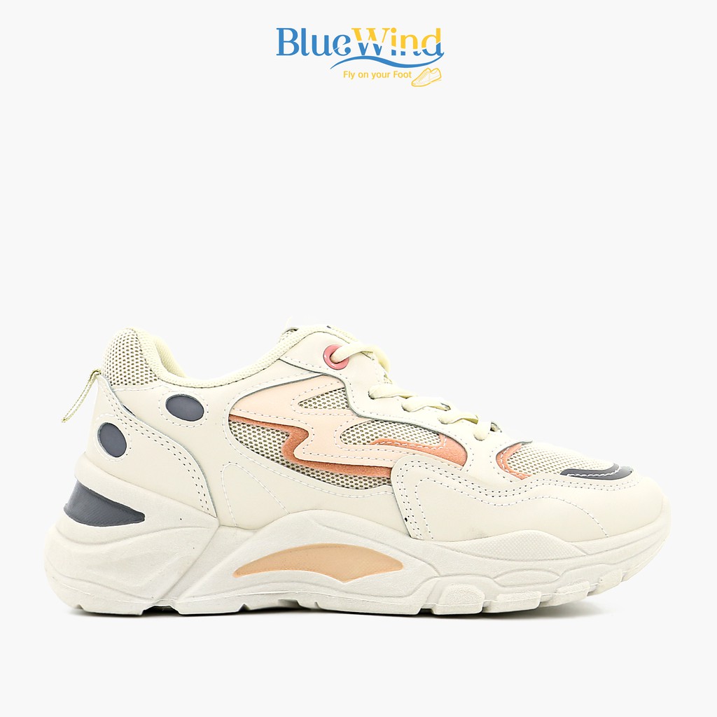 Giày Thể Thao Nữ Đế Cao Da Mềm Kiểu Dáng Hàn Quốc BLUEWIND 68750