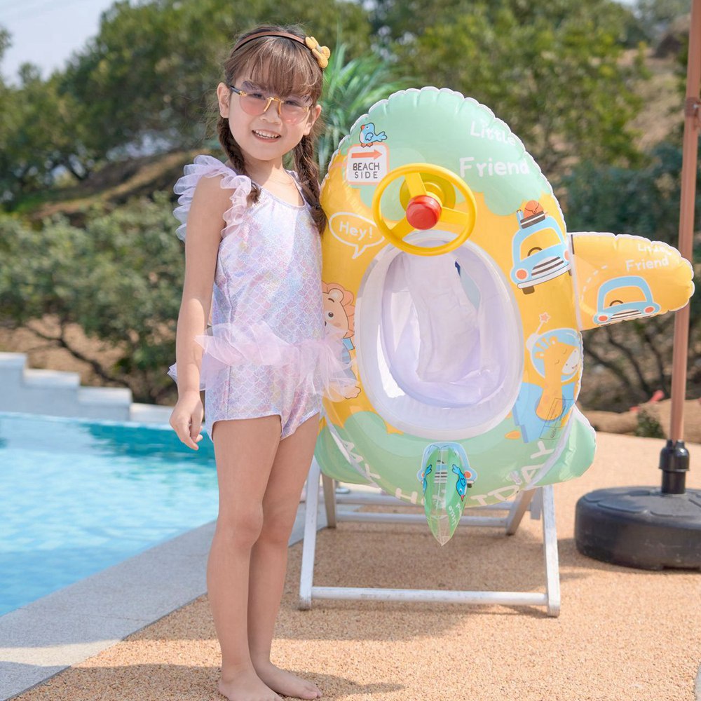 Phao Bơi Tròn Hình Sư Tử Khủng Long Dễ Thương Cho Bé