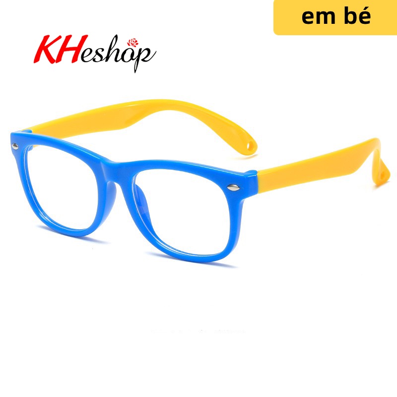 Kính cho Bé siêu dẻo cho bé học Online, chất liệu Silicone không sợ vỡ cong, chống ánh sáng xanh mã Y8801