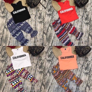 Bộ áo cotton quần lanh