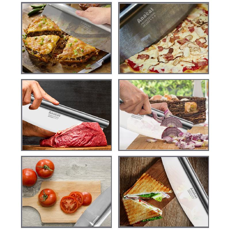 Dụng cụ cắt bánh pizza ANAEAT làm từ thép không gỉ sắc bén