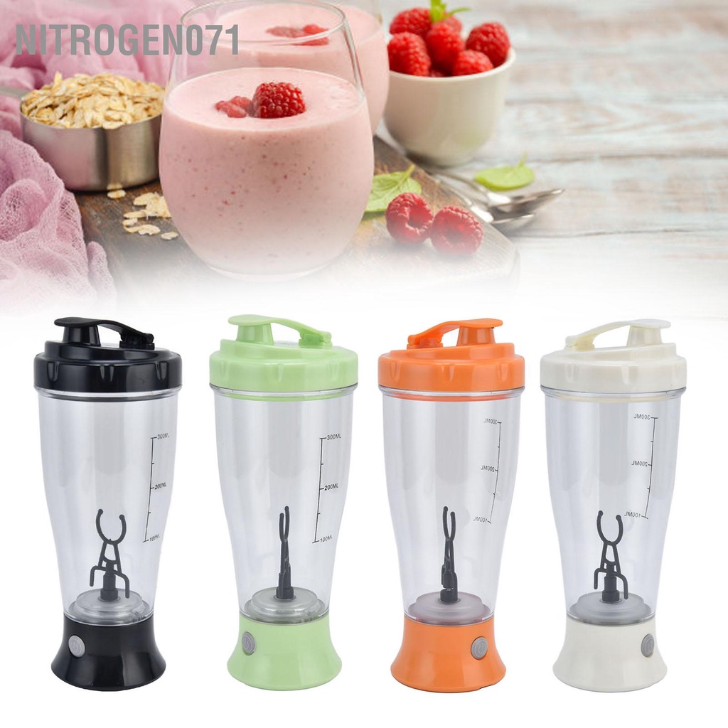 Nitrogen071 Cốc Tự Khuấy, Cốc Pha Đồ Uống Tự Động Đa Năng - Pha Cafe ,Trà, Dễ Dàng 350ml（không có pin）