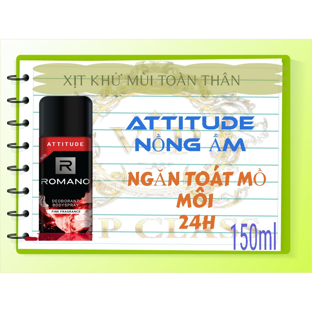 ROMANO_ XỊT KHỬ MÙI ĐỦ MÙI LỰA CHỌN LOẠI 150ML.