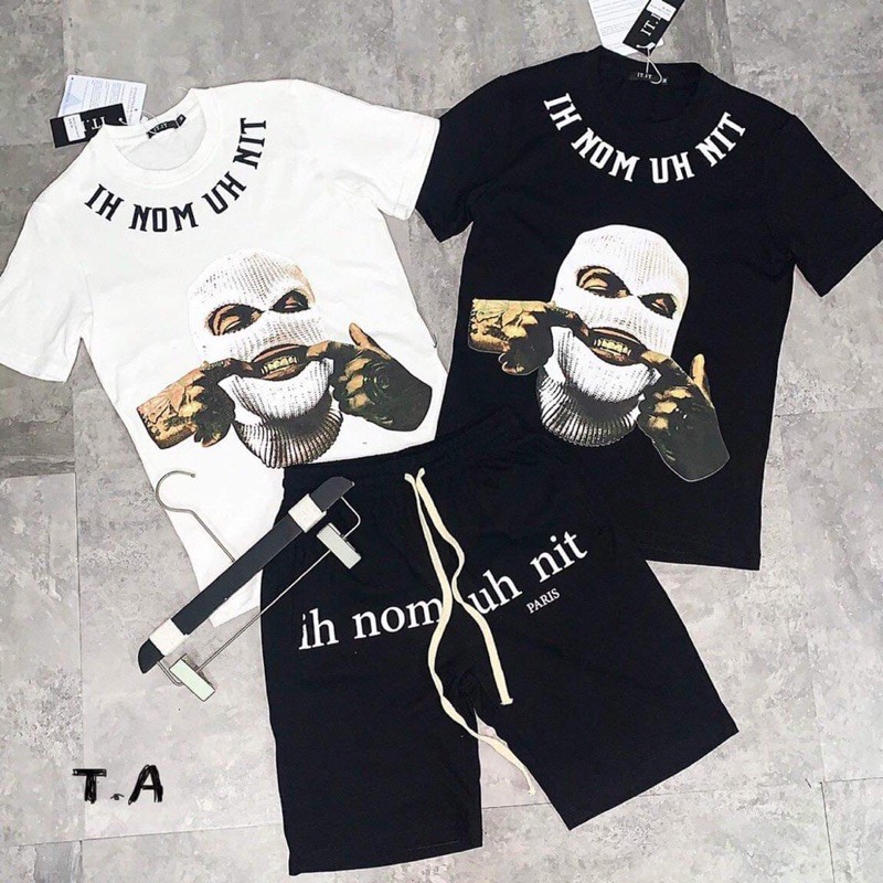 Bộ hè nam IH NOM UH NIT hình che mặt - Bộ thể thao - Đồ bộ hè nam - Bee Shop | BigBuy360 - bigbuy360.vn