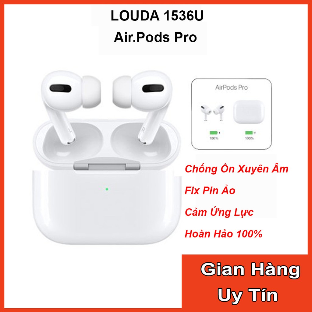 <LOUDA 1536U> Tai nghe Không Dây Bluetooth Airpods Pro Định Vị, Đổi Tên, Chống Ồn, Xuyên Âm, Cảm Ứng Lực, Fix Pin Ảo | BigBuy360 - bigbuy360.vn