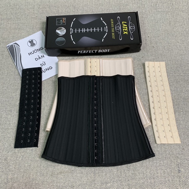 [Mã 12FMCGSALE1 giảm 10% đơn 250K] [TẶNG NỚI SIZE] Đai nịt bụng latex 25 xương nhập khẩu Hi Lạp dài 29 cm | BigBuy360 - bigbuy360.vn