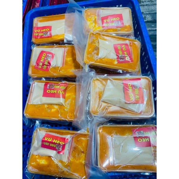 119k VÚ HEO ƯỚP BBQ - HỘP 500G  BAO GIÒN NGON.
