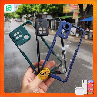 Ốp Lưng Chống Sốc viền màu Mặt lưng mika trong suốt Xiaomi Redmi 10C C40 Redmi Note 11 4G 11S Note 11 Pro Note 12 pro 4g