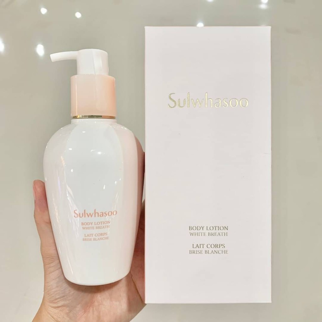 Dưỡng thể trắng da cao cấp Sulwhasoo Body Lotion White Breath 250ml, giúp săn chắc da, chống lão hóa làm mờ vết thâm