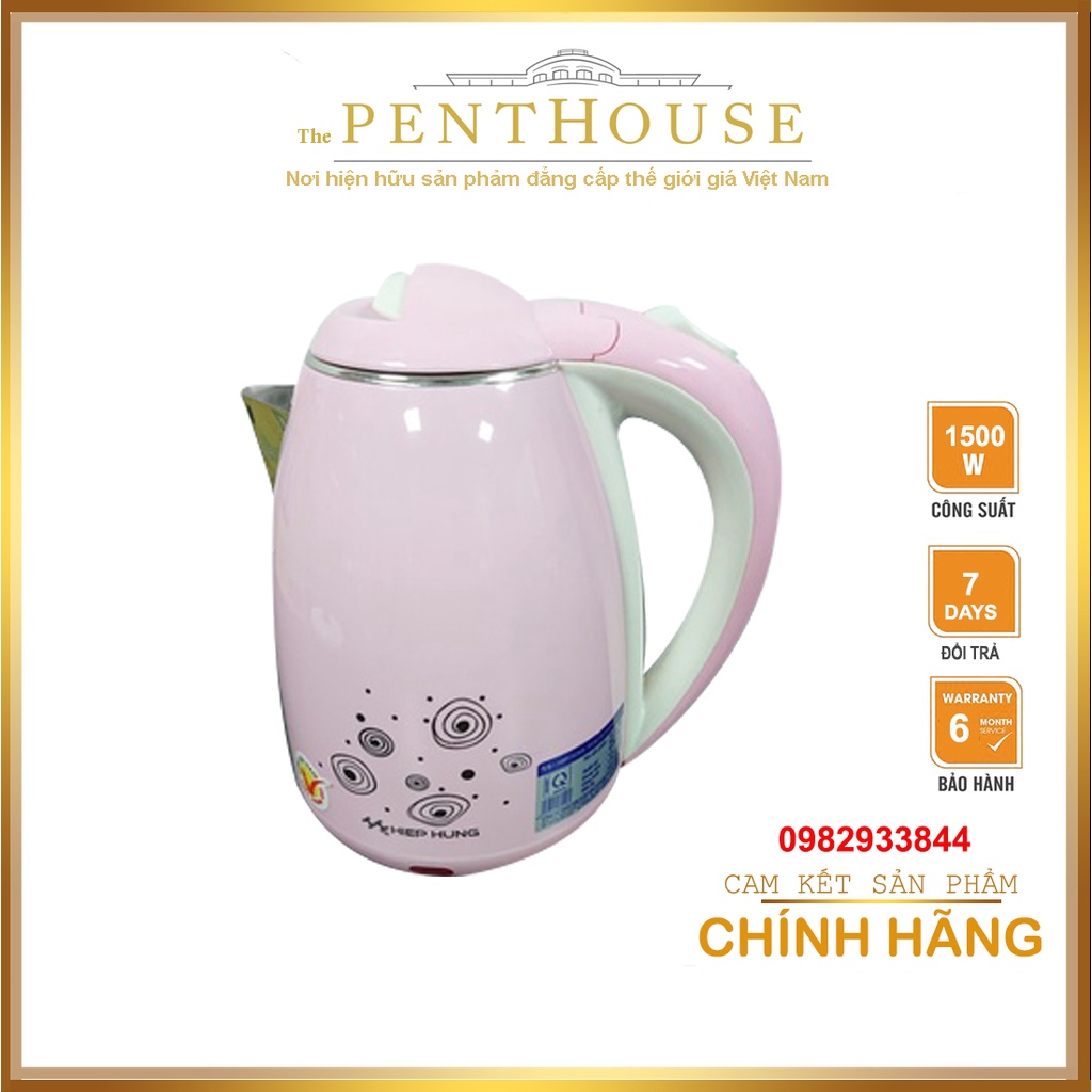 Ấm siêu tốc, Ấm siêu tốc AST 18 – 3 màu sắc – Hàng chính hãng- Bảo hành 6 tháng