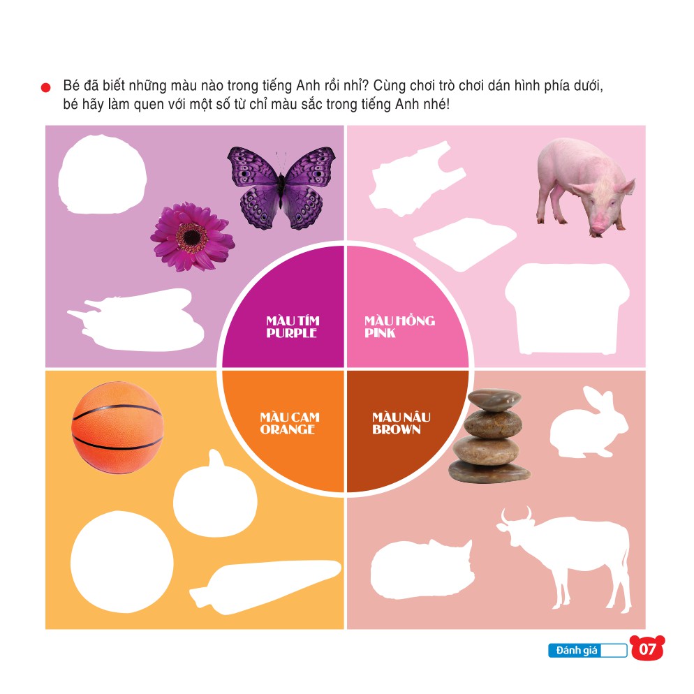 Sách - Bé làm quen với tiếng Anh (208 miếng dán hình thông minh - IQ-EQ-CQ)